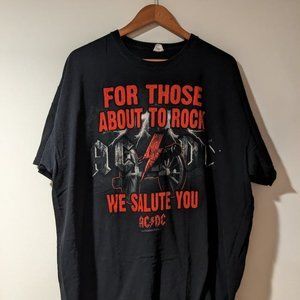 Vintage 2011 Acdc For Those About To Rock We Salute T-shirt